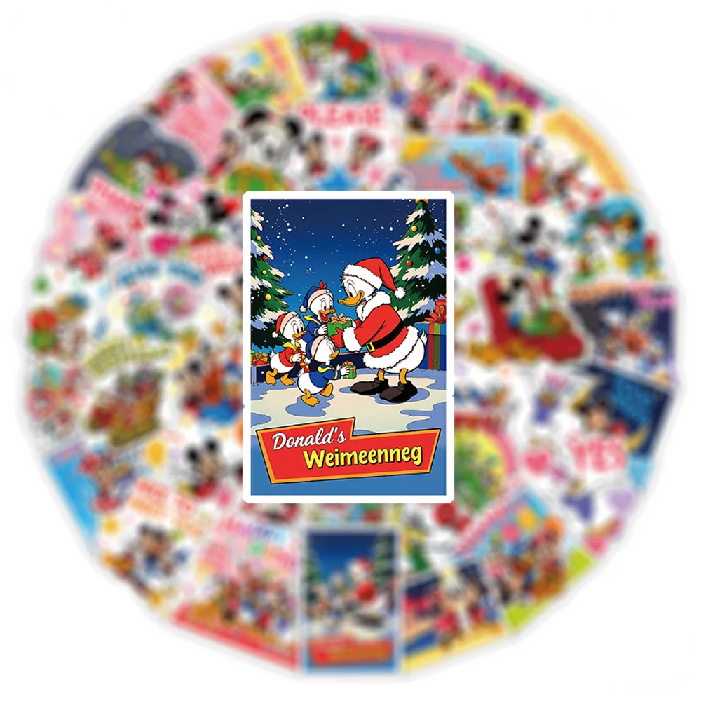 10/30/52pcs Natale Topolino e Amici Adesivi Kawaii Cartoon Disney Anime Adesivo Cancelleria Bagagli Telefono Carino Decalcomanie