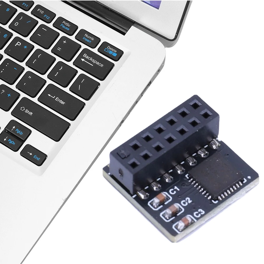

TPM 2.0 Encryption Security Module 14 Pin SPI TPM 2.0 Module Portable TPM 2.0 Remote Card Fit for ASUS Motherboard