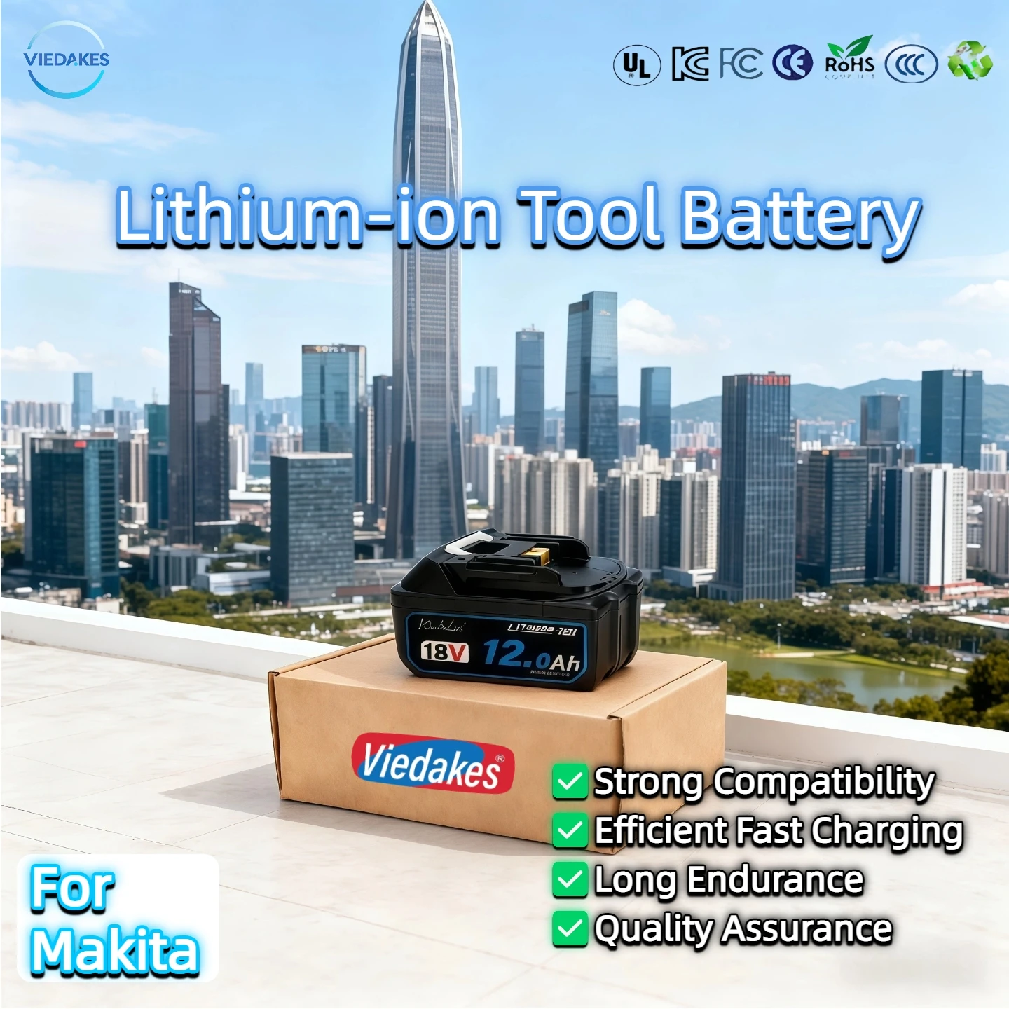 

Original FOR makita bl1860b 18V 6Ah Power Tools lithium-ion Battery High Capacity Replacement for makita 18V TOOL Hand drill