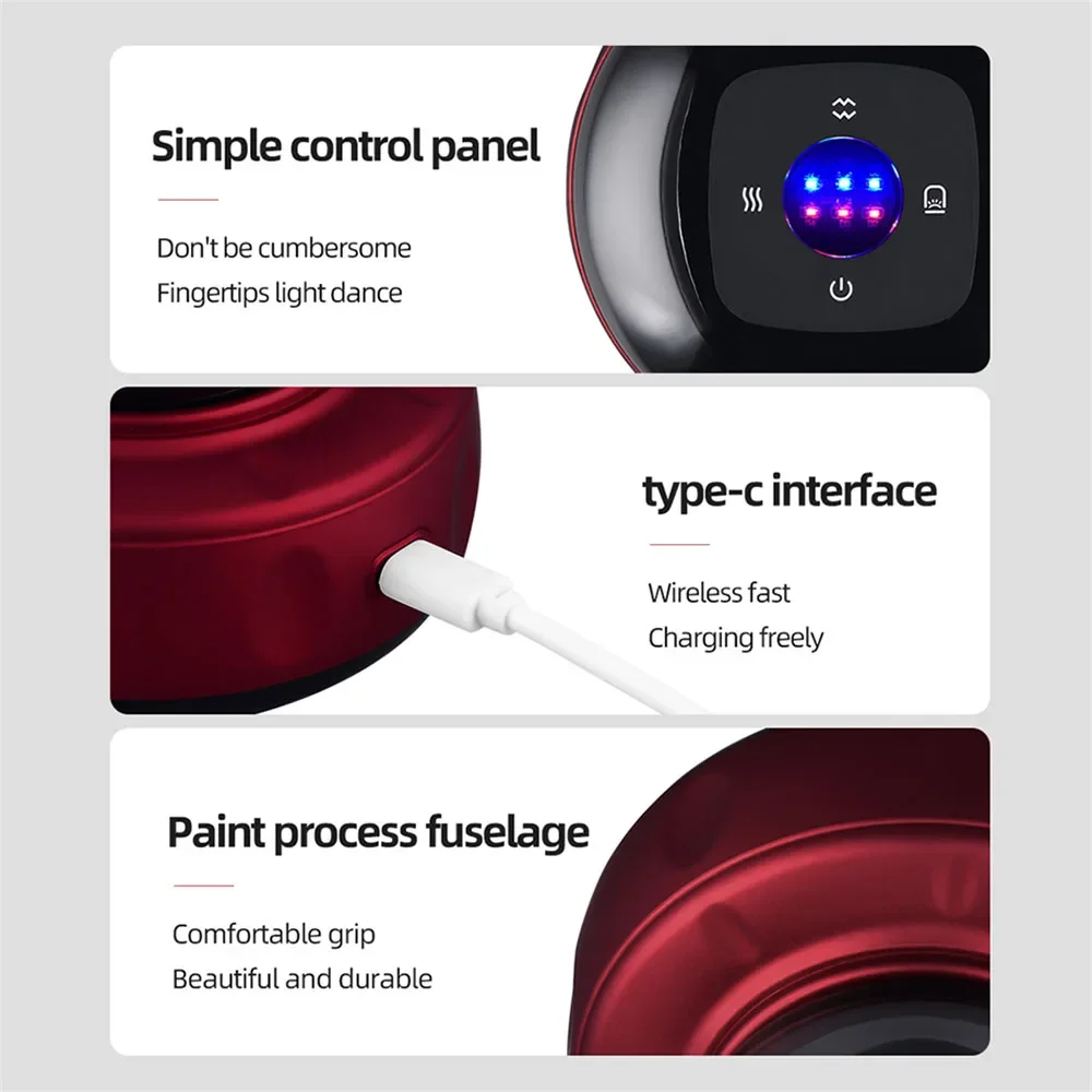 Smart Electric Cupping Massage Vacuum Suction Body Slimming Massager Negative Pressure Scraping Guasha Therapy Device Professional Suction Cups for Back Shoulder Pain Relief Relaxation view 2
