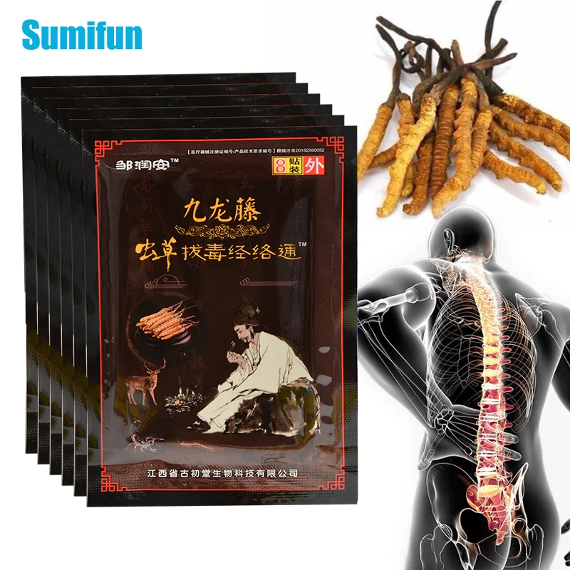 8/40/80pcs Hot Cordyceps Extract Joint Pain Killer Medical Plaster Rheumatism Patches Body Muscular Fatigue Arthritis Orthopedic