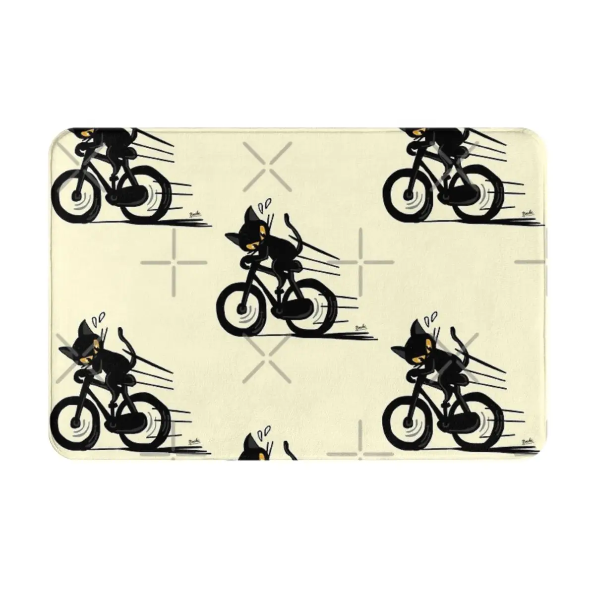 Bicycle Facecloth Non-Slip Floor Mat FireplaceThick And Comfortable, Durable Foot Mats