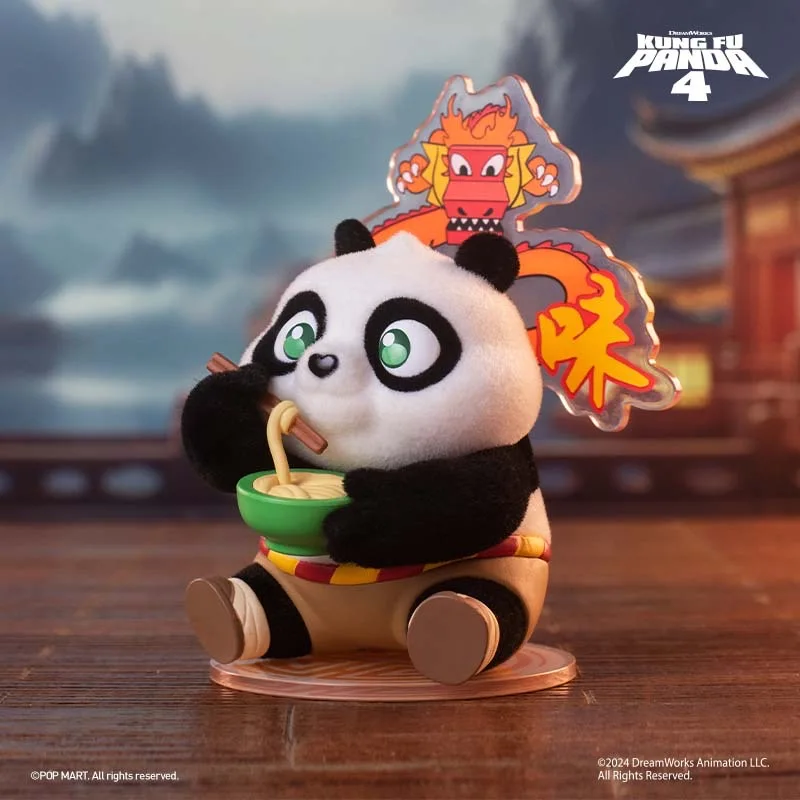 POP MART Universal Kung Fu Panda Series Anime Action Figure Guess Bag Ornament Figurines Home Decor Desktop Dolls Model Gift