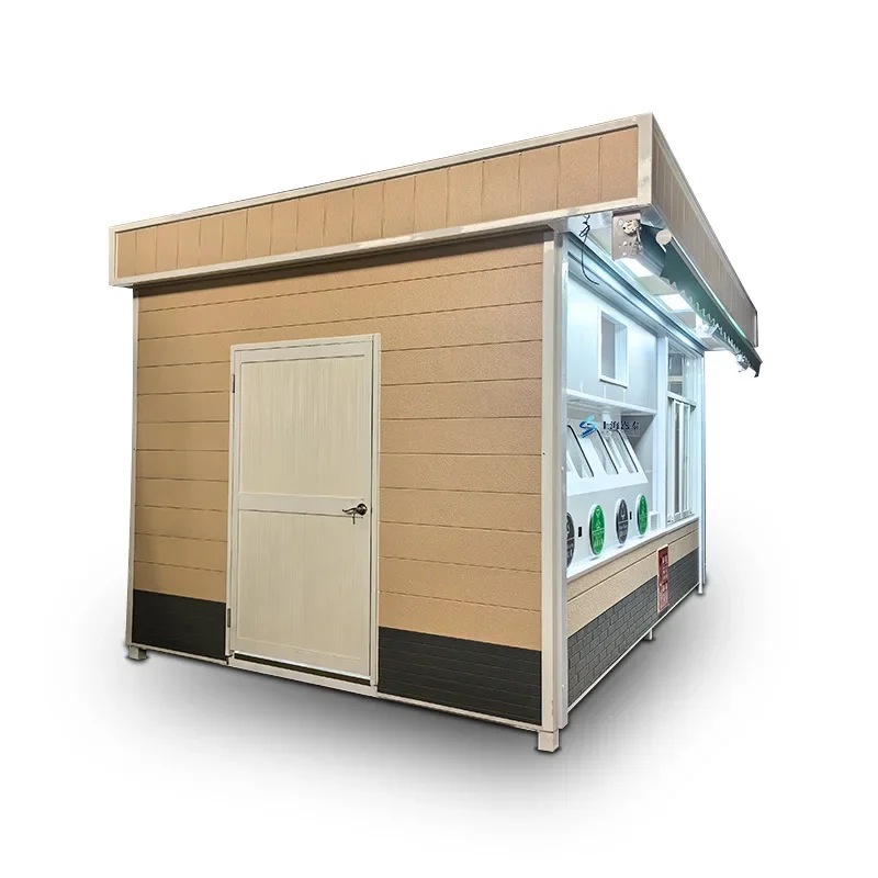 Outdoor Garbage Sorting Room, Community Sanitation Smart Garbage Recycling Bin