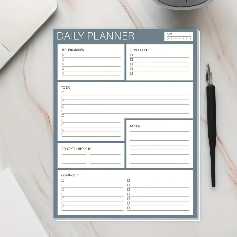 Weekly Meal Planner Pad Meal Planner Notepad For Organized Weekly Tear-Off Grocery Checklist For Convenient Shopping