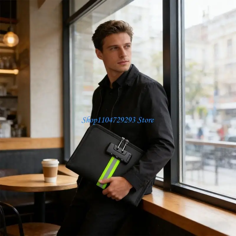 

Y2GD Secure Passcode Defended Nonflammable Bag Impermeable Substance Multiple Divisions Storage For Cash Layouts Important