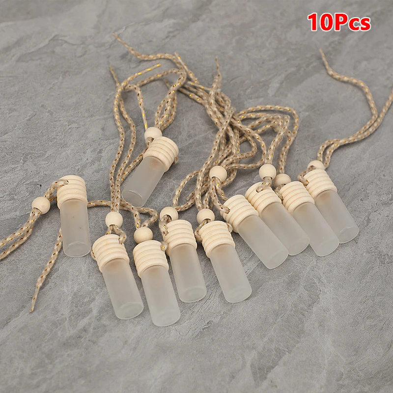 

10Pcs 5ml Car Perfume Bottle for Essential Oils Air Freshener Auto Ornament Car-styling Perfume Pendant Car Accessories