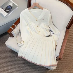 Women's Short Set Luxury Brand Golf Set Women's Golf Dress 2024 New Two Piece Set Korean Golf Dress Women's Golf Jacket