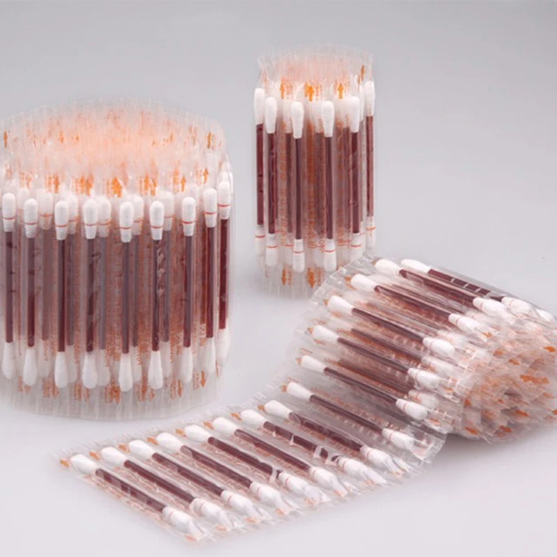 10X Disposable Medical Iodine Cotton Stick Swab Home Emergency Nose Ears Clean