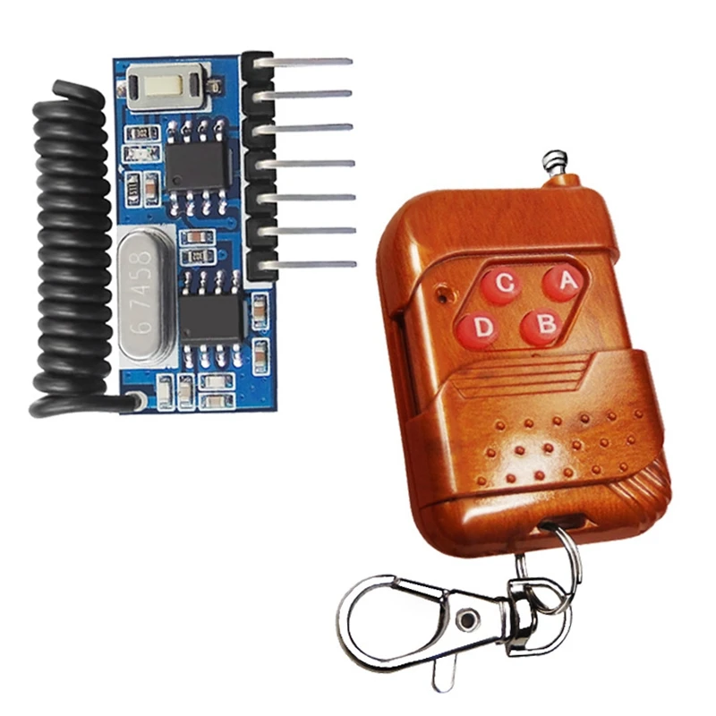 جهاز استقبال RF وحدة فك ترميز رمز التعلم ، لاسلكي ، خرج 4 قنوات ، جهاز تحكم عن بعد ، ترميز ، 315 ميجاهرتز ، 1527 ، 2262