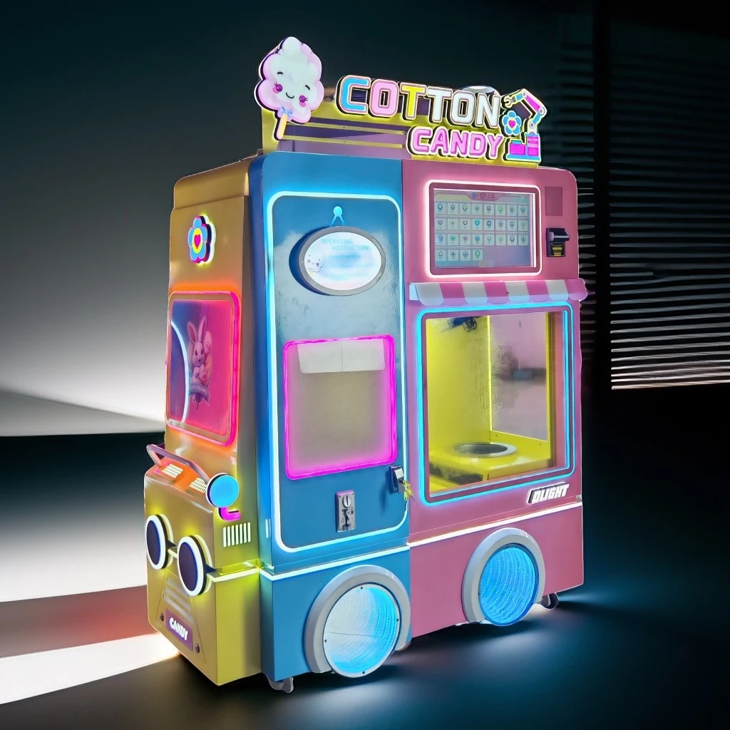 Sell Sweet Sugar Automatic Marshmallow Cotton Candy Robot Vending Machine for Kids