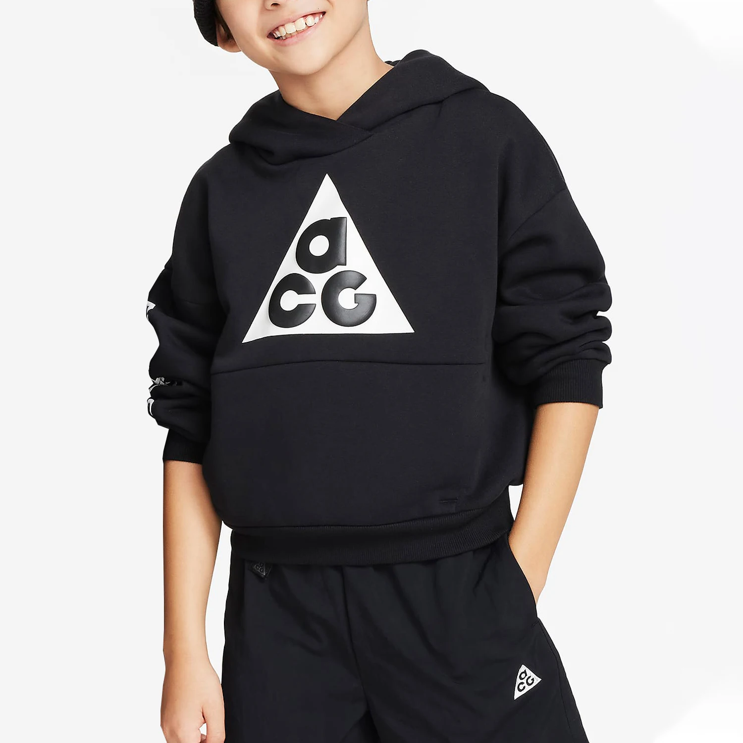 

Оригинальная флисовая толстовка Nike ACG Icon для мальчиков, вельветовая, спортивная, FB4343-010