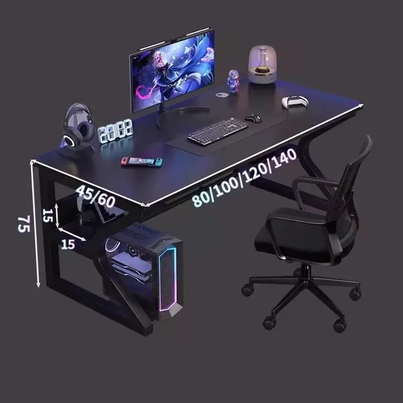 Study Monitor Computer Desk Crafting Space Saving Executive Organizer Coffee Computer Desk Gaming Corner Office Furniture