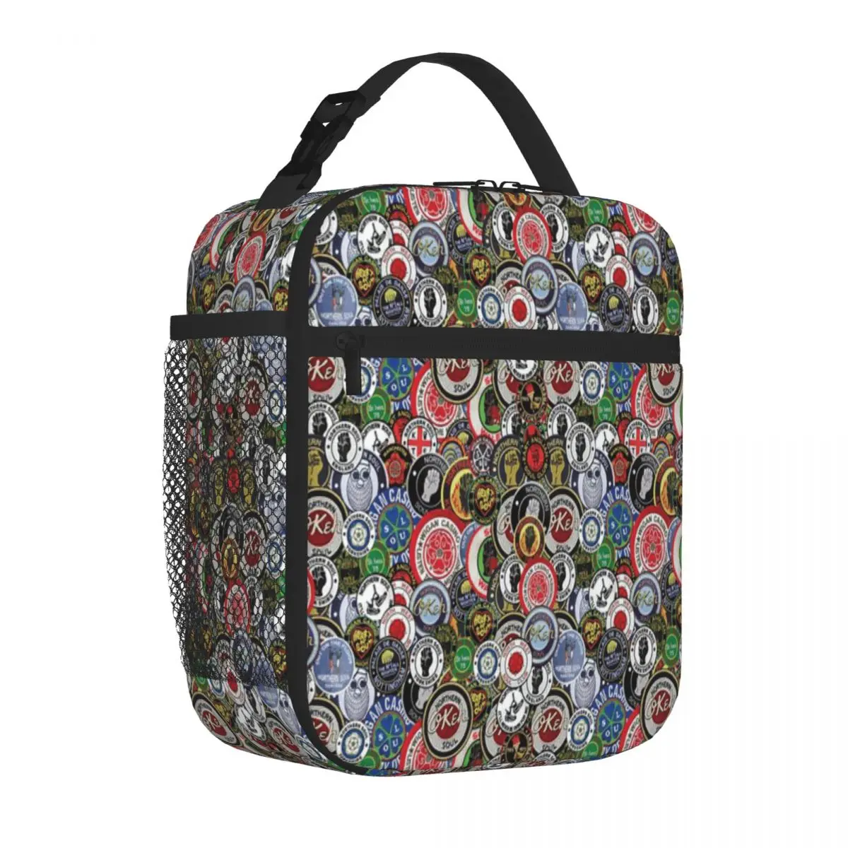 Hot Sale Northern Soul Patches OKEH Wigan Pier Keep The Faith Camouflage Waterproof Lunch Bag Open Air Meal Carry Lunch Bag