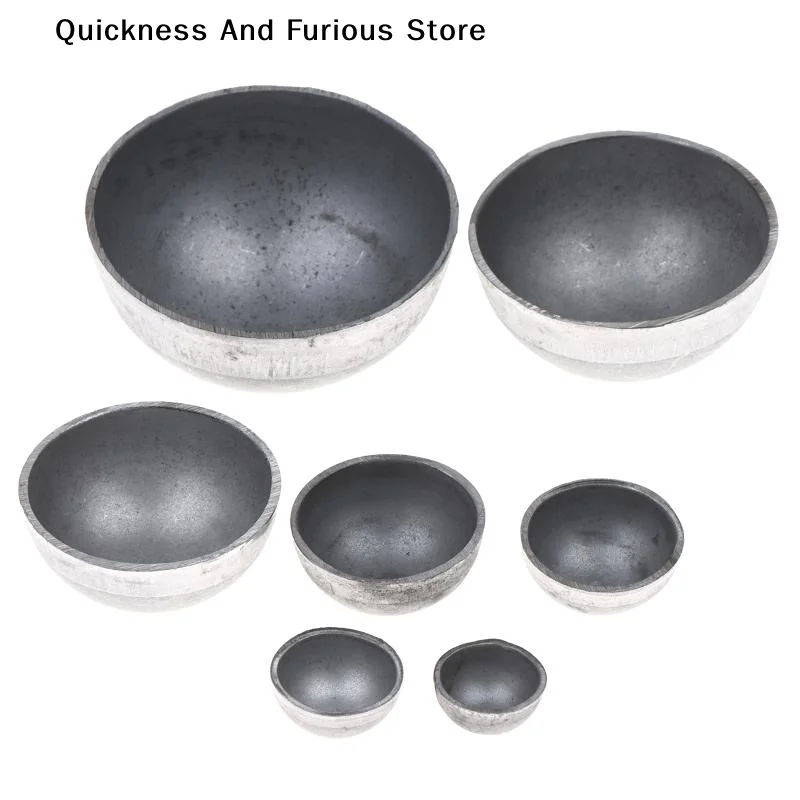 【TO】2Pcs Hollow Iron Cap Ball Hemispheres Welding Decor 17-60MM 1.5MM Thickness Iron Domes For Lighting/Fence/Art Crafts