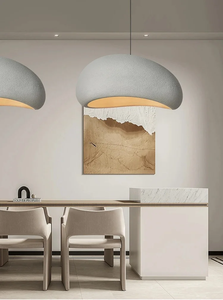 Wabi Sabi-lámpara colgante Led E27 para Bar y restaurante, luminaria minimalista de estilo nórdico para Loft