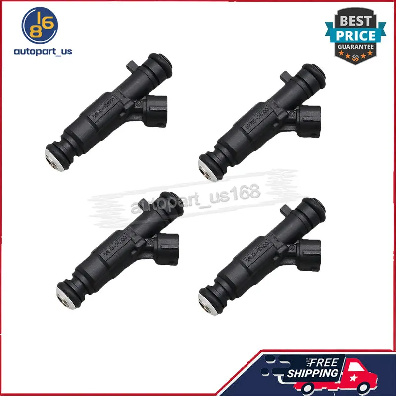 For KIA Carens Magentis Carnival 2.0L Hyundai SONATA ACCENT 1999-2006 4PCS Fuel Injectors 35310-25100 3531025100 35310 25100