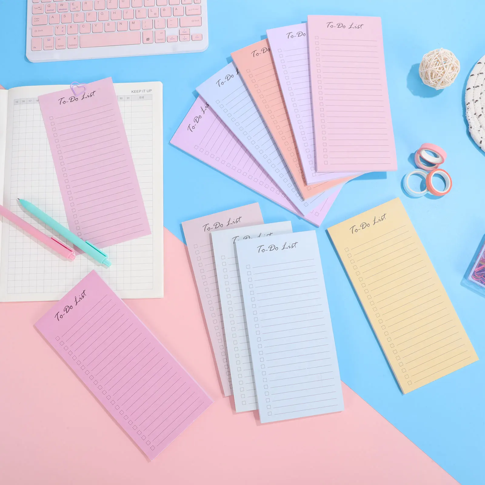 

10 Notebook Daily Organizer Memo Office Accessories List Task Tracker Daily Organizer Office Supplies