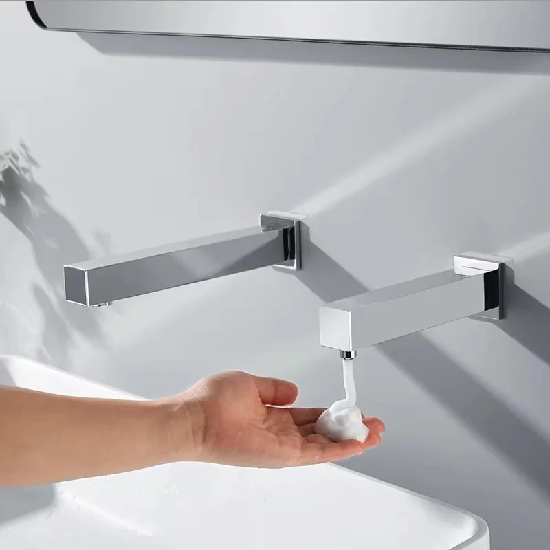 Smart Touchless 1000ml Brass Automatic Liquid Soap Dispenser Battery Operated Wall Mount with Foam Feature From Supplier