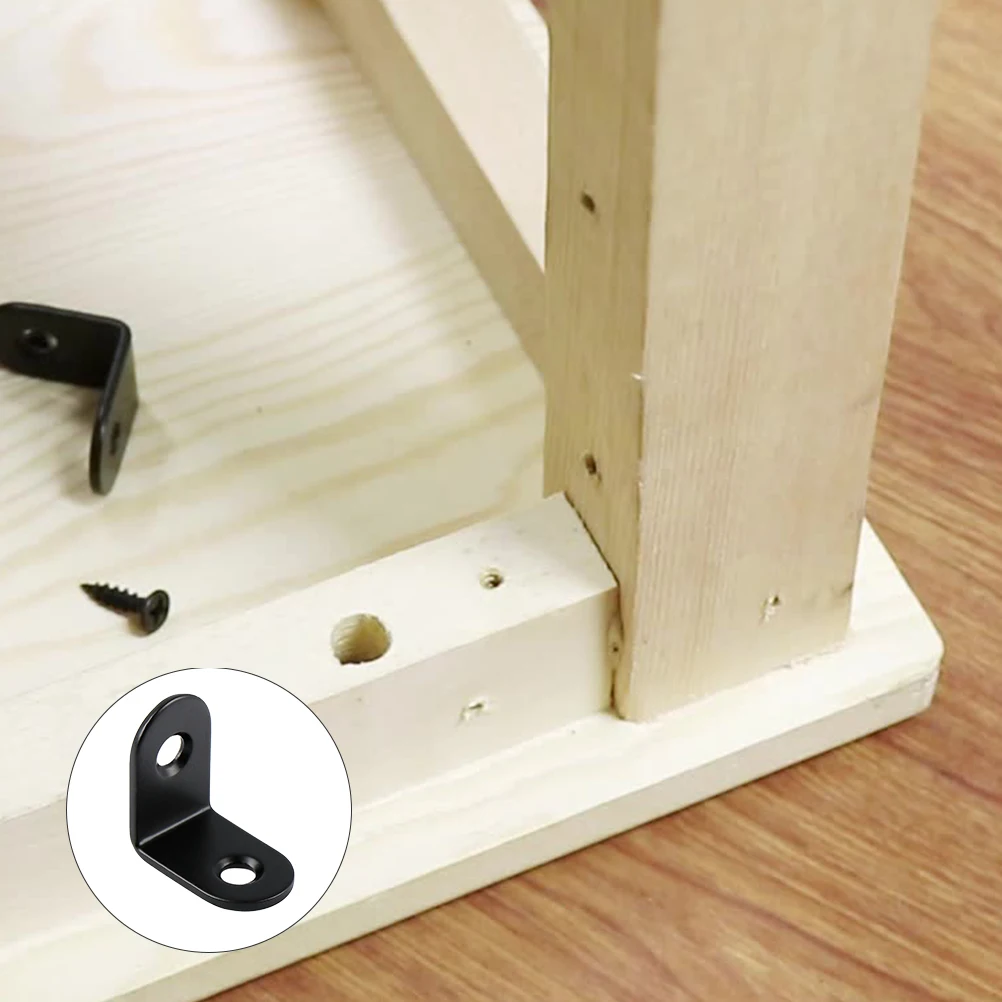 

20Pcs Stainless Steel L Shape Corner Braces for Bookshelf Garden Shelf Table Chair Joint Fastener Right Angle Bracket Home