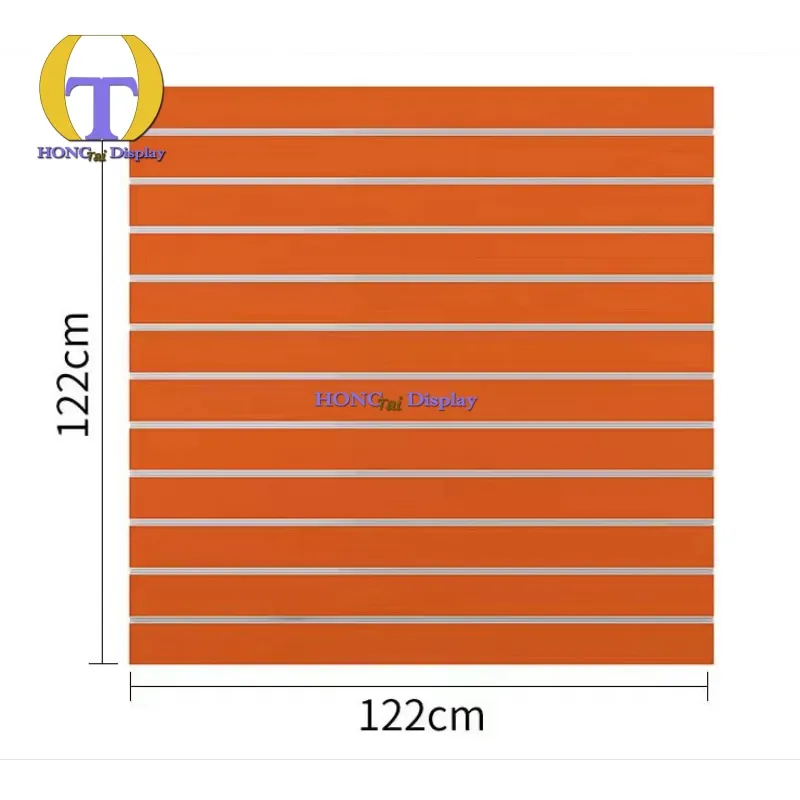 Custom.High Quality 4*4ft Slat MDF Board Indoor Fibreboards for Smoke Shop SlatWall