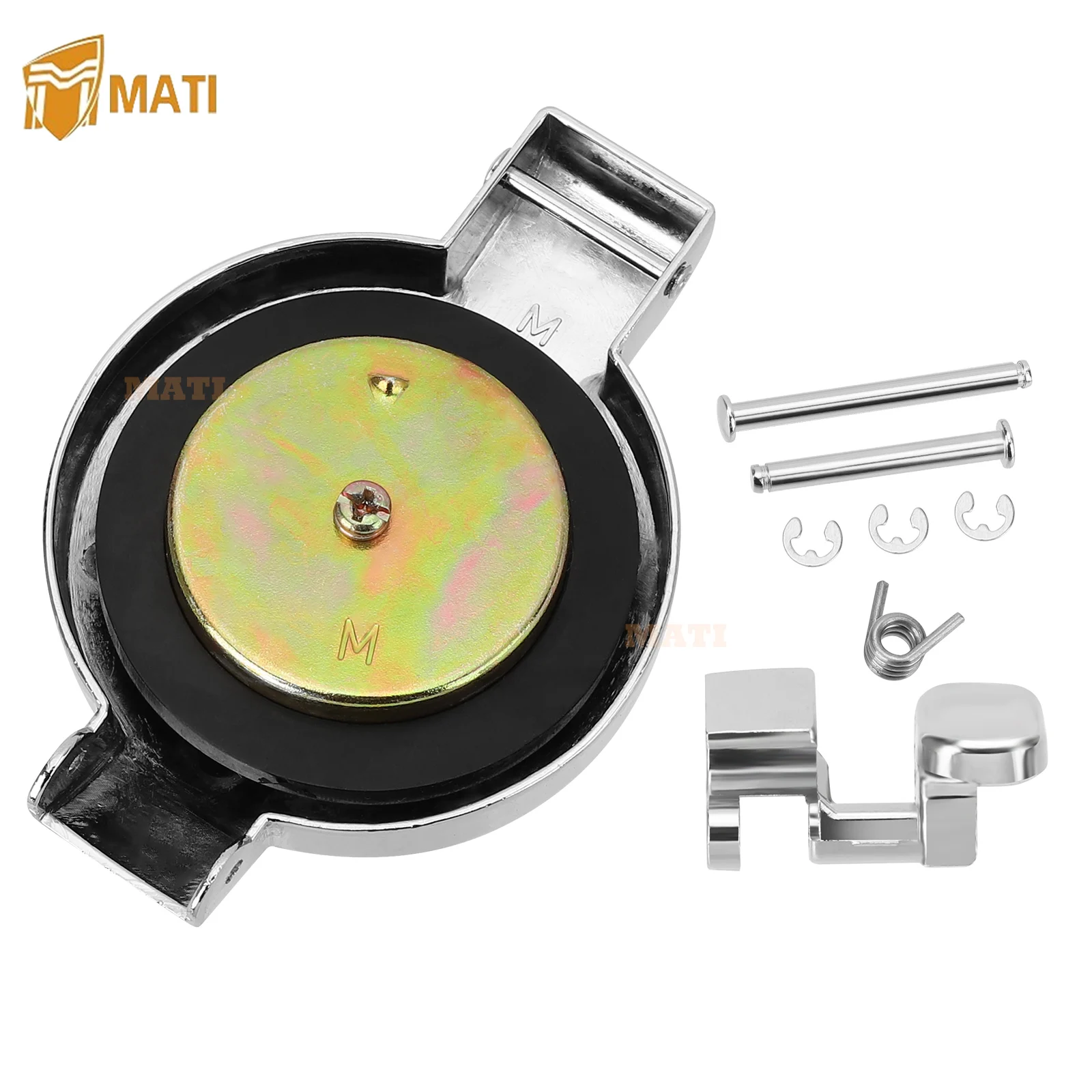 

MATI Fuel Cap Gas Cap Latch Kit Chrome for Honda CB200 CB350 CB360 CB400 CB450 CB500 CB550 CB750 CL200 CL350 CL360 CL450 SL350