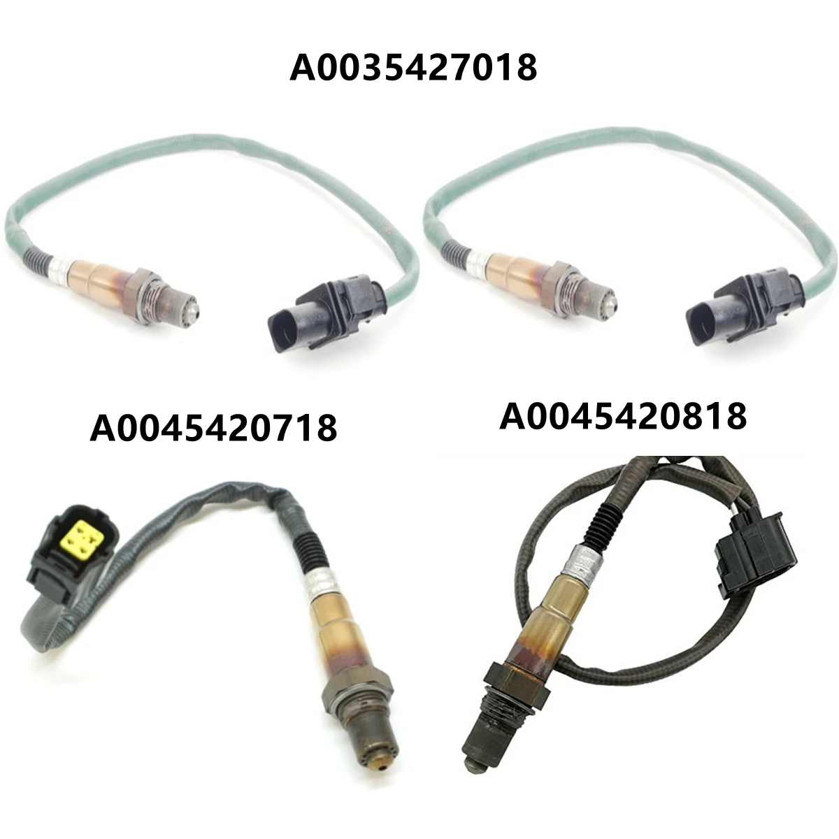 4X A0045420718 A0045420818 A0035427018 Front Rear Lambda Oxygen O2 Sensor for MERCEDES W164 W221 C230 C280 C300 C350 E350 E500