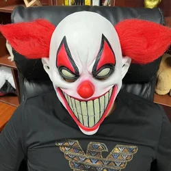1 PC Clown Mask Creepy Evil Killer Joker Red Nose Clown Mask Scary Halloween Mask Cosplay Costume Prop For Adults
