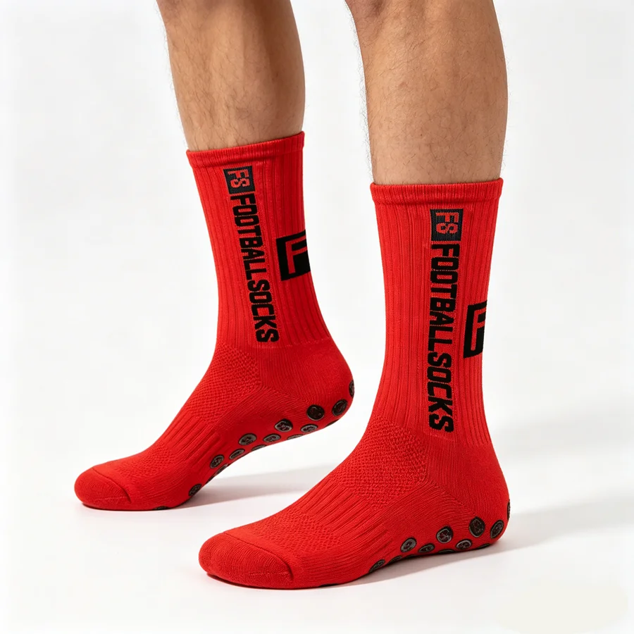3/6/9pairs unisex non slip grip football baseball breathable towel bottom shockproof professional athletic exercise socks