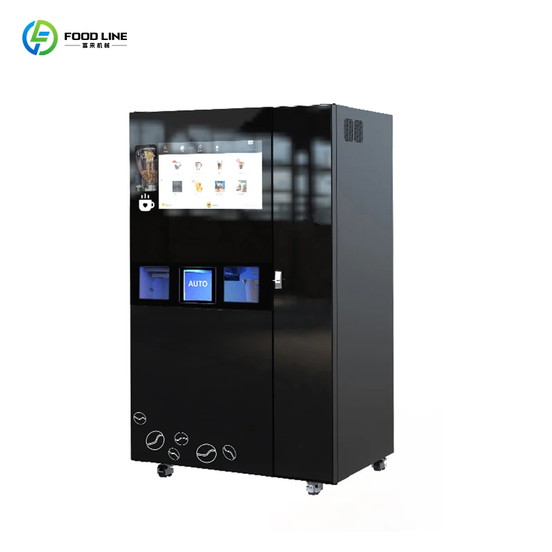 Distributeur automatique extérieur de café d'écran tactile distributeur automatique de libre-service de café