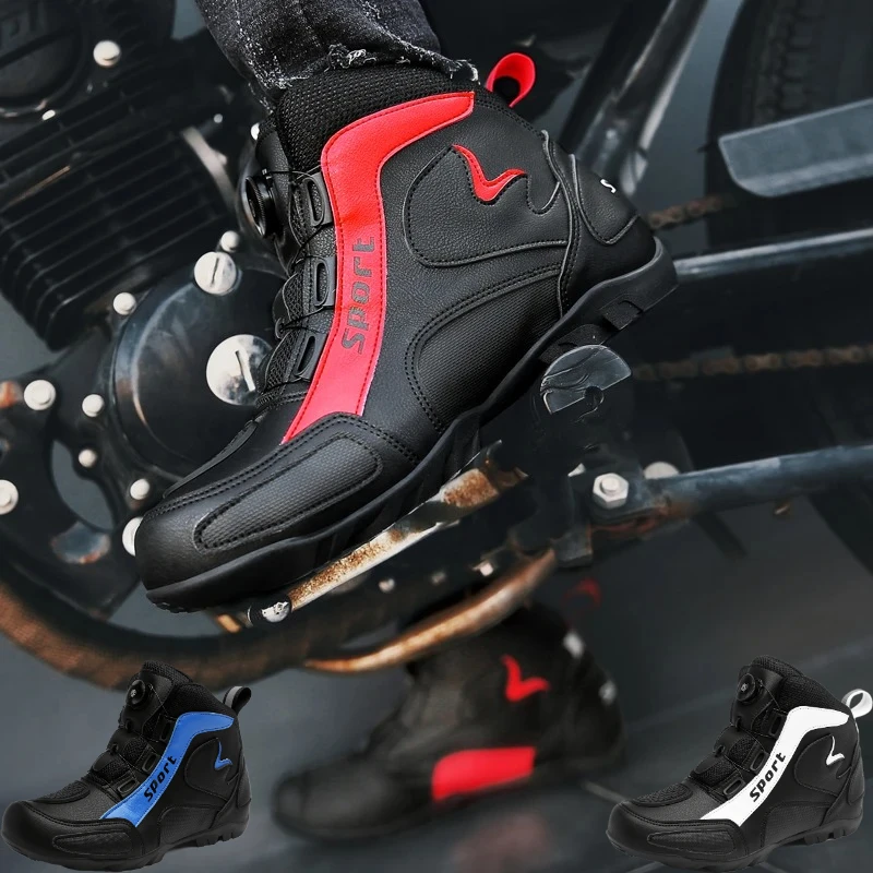 

Motorcycle cycling boots four seasons new men's casual high-top safety protection shoes cross country boots outdoor riding boots