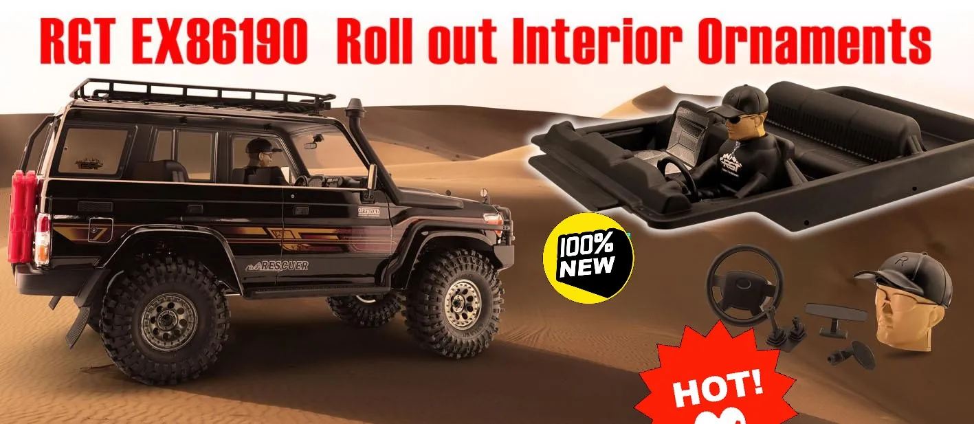 1/10 RC Scale Crawler Custom Simulated Driver Cabin Interior For RGT EX86190 LC76 Exquisite Scale Appearance Upgrade Parts