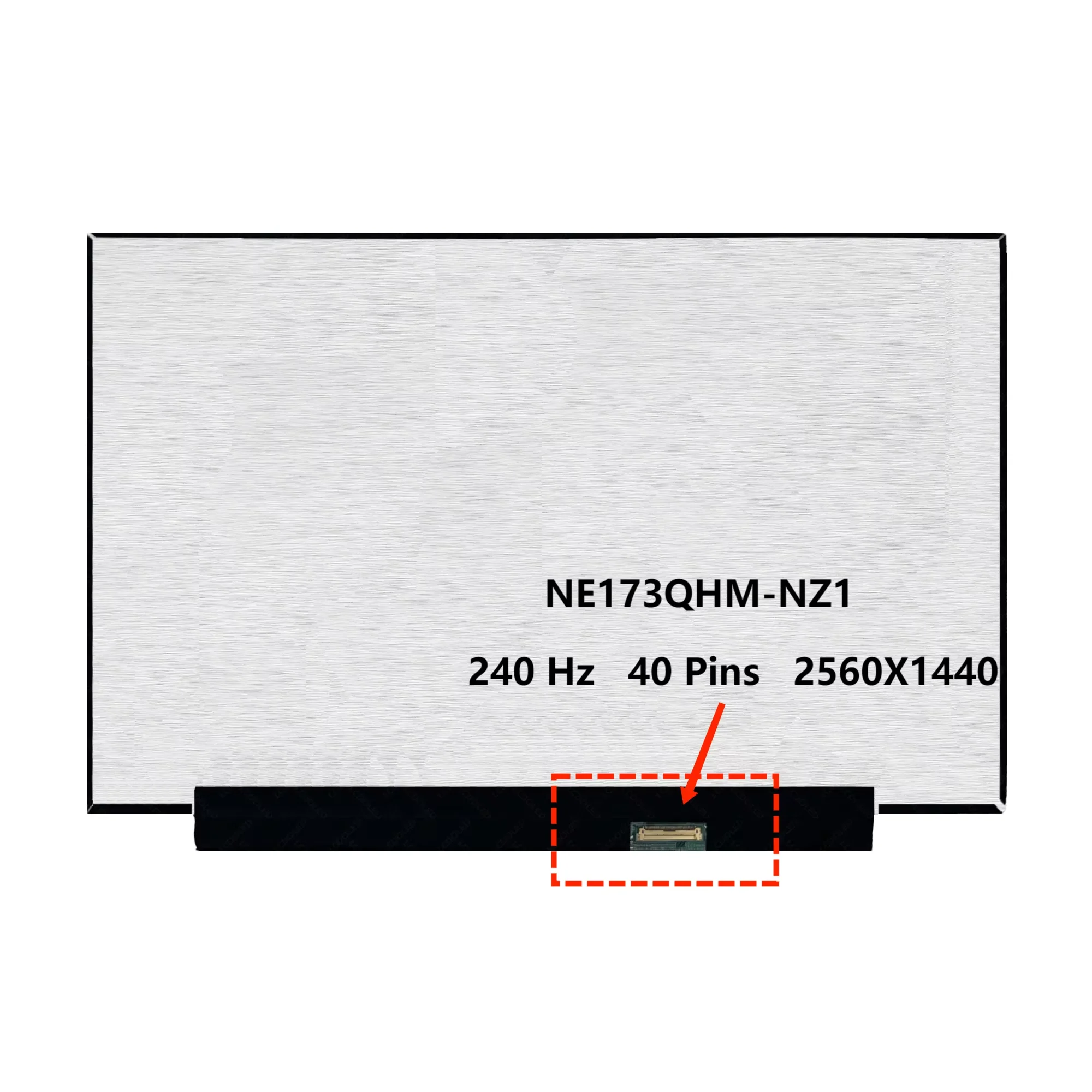 17.3'' for MSI Stealth GS77 Series 12UHS-083US 240Hz QHD LCD Screen LED Display IPS Panel Matrix Non-Touch 2560x1440 40 Pins