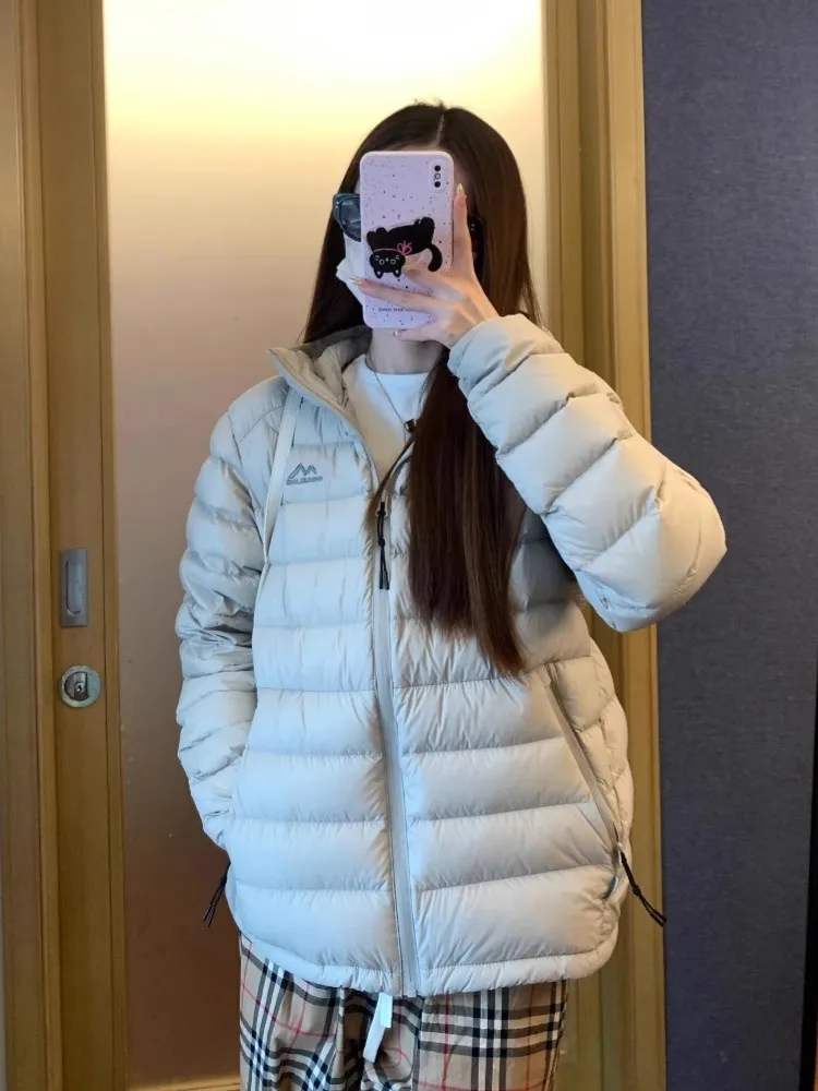 Retro Fashion Light Cotton Jacket Women's Short Style Winter Warm Hooded Coat Breathable Windproof Polyester Filling Casual Wear