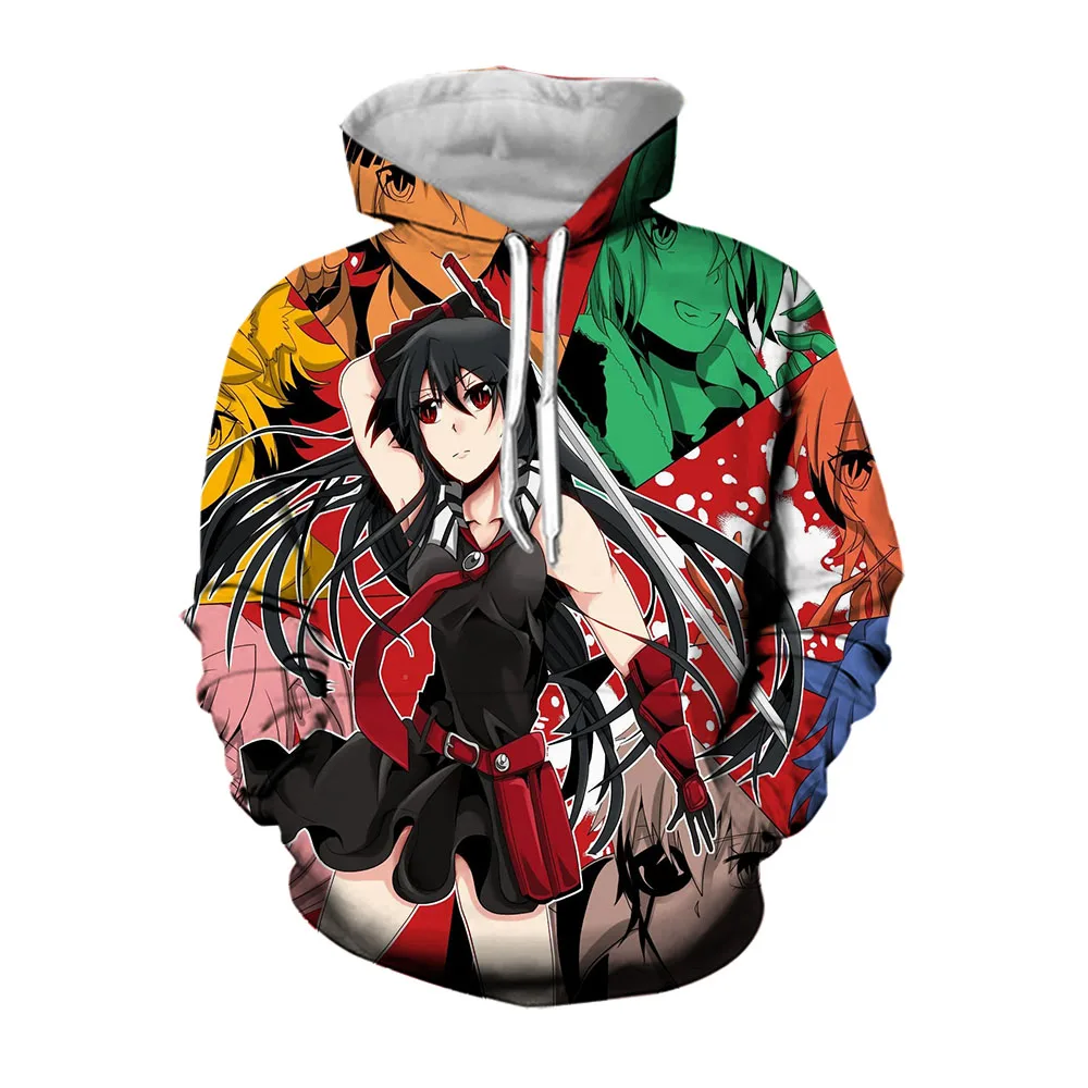 Jumeast Blood Adventure Anime Hoodies For Men Hooded Sweatshirts Akame ga KILL Oversized Hoodie Mens Winter Coat Streetwear Tops