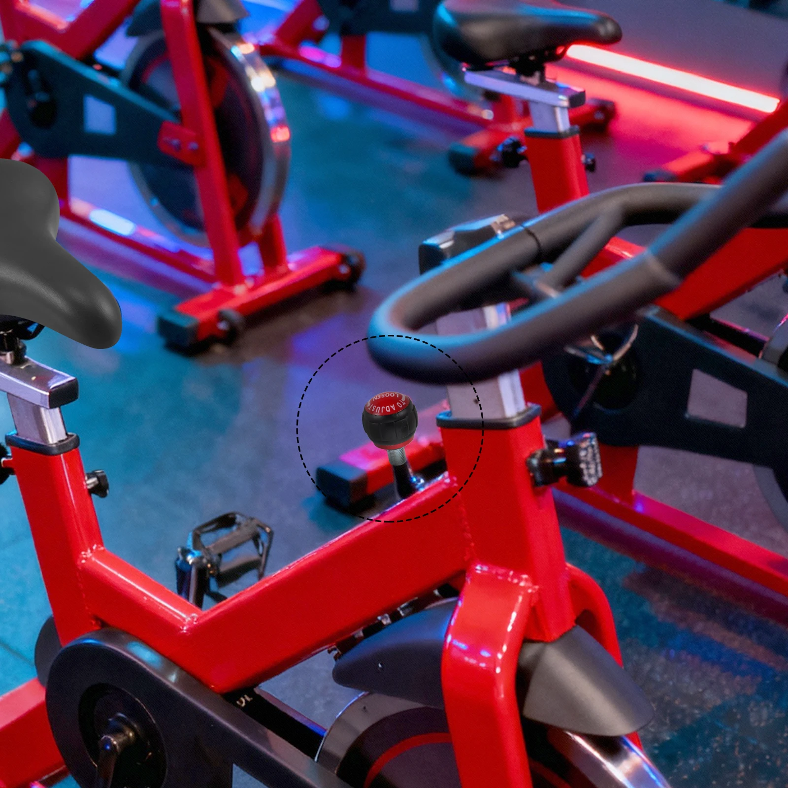 الكرة رئيس سحب دبوس لممارسة الدراجة الربيع مقبض تعديل سريع أجهزة لياقة بدنية أجزاء ثابتة الدراجة قفل دبوس الصالة الرياضية