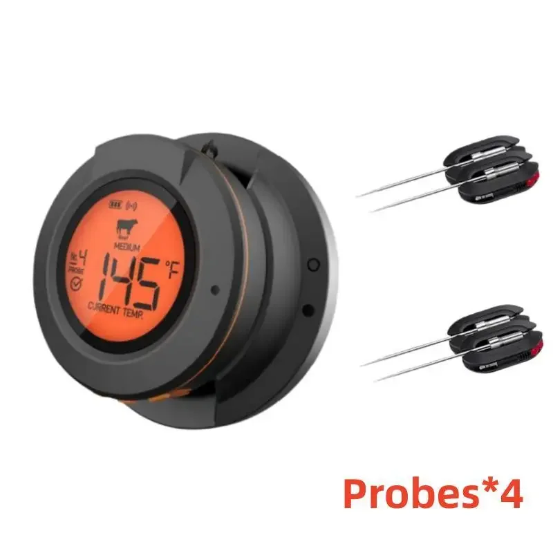 Bluetooth-thermometer Digitale sensor voor hoge 500-graden Ovengrill Barbecue Vlees Vlees BBQ Koken Keukenaccessoires Gereedschap