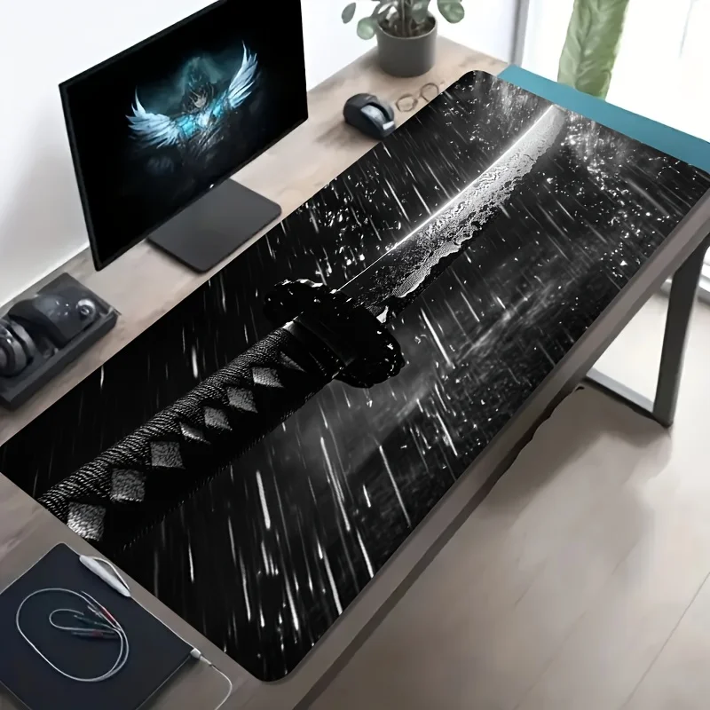 

Rectangular Cloth Mouse Pad Office Desk Mat Non Slip Rubber Base Computer Laptop Mouse Mat Table Work Pad Decor