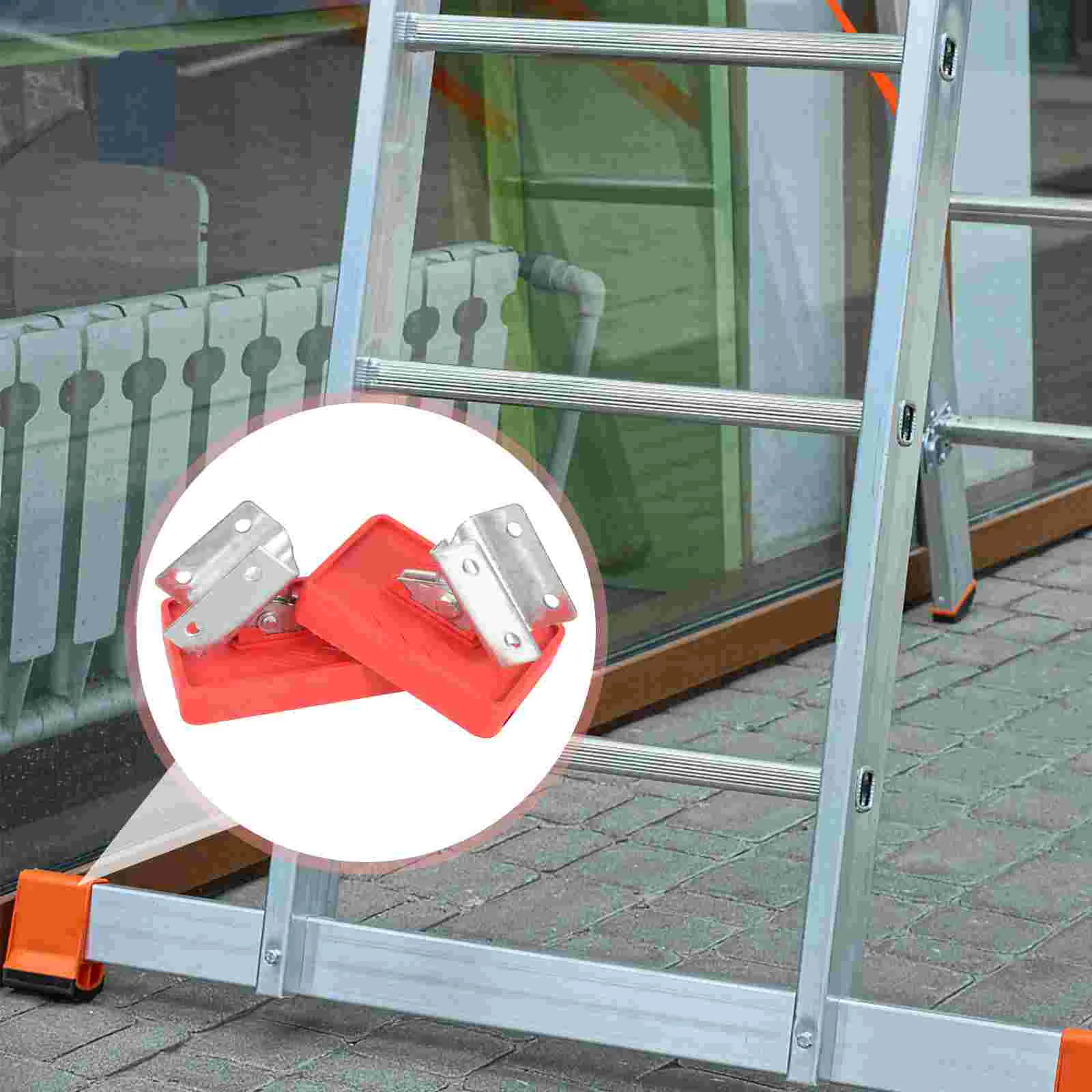 

2 Pcs Ladder Anti-skid Mat Telescopic Ladders Telescoping Leg Caps Parts Aluminum Alloy Lifting