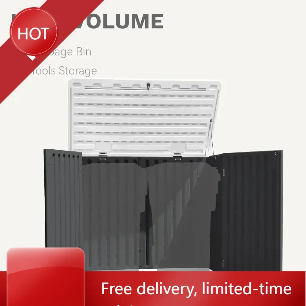 

Горячая распродажа: Настраиваемый уличный всепогодный горизонтальный сарай для хранения, вместимость 35 куб. футов, с замком и водонепроницаемый, подходит для