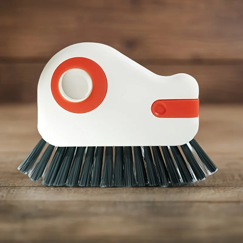 Detachable Gap Scrub Brush Head, Stiff Bristle Multi-purpose Tile Grout Cleaning Brush for Bathroom Kitchen Window Sill Household Deep Clean Tool