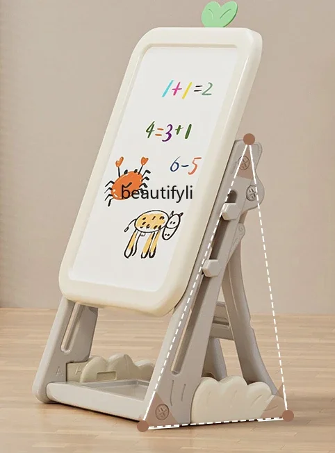 

Household drawing board erasable magnetic graffiti board toddler writing board bracket type dustfree whiteboard baby large easel