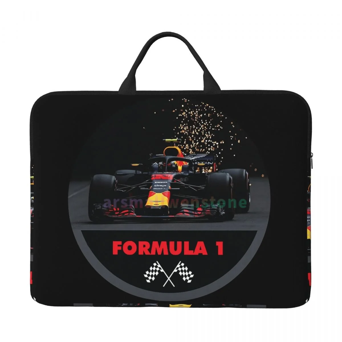 F1 Car Laptop Bag Computer Bag Office Business Travel 14 Inch Water Resistant Large Laptop Case