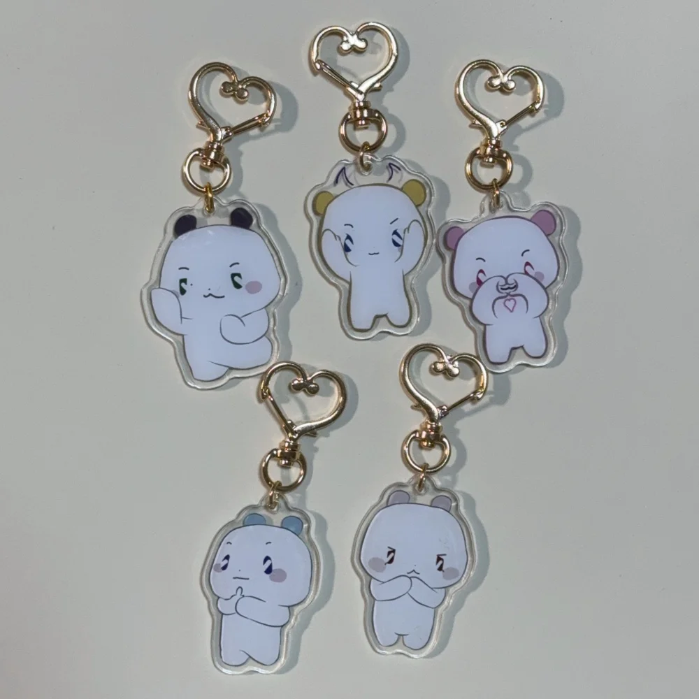 Kpop Plave MMMM شخصية الاكريليك مزدوجة الجانبين قلادة المفاتيح YEJUN NOAH BAMBY EUNHO HAMIN كيرينغ حقيبة الملحقات #3