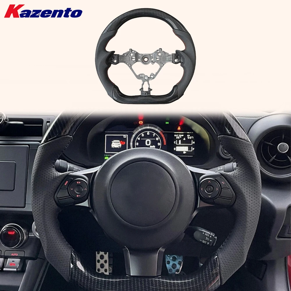 

For Toyota GR86 ZN8 ZD8 2021-2024 Coupe Carbon D Style Steering Wheel Replacement