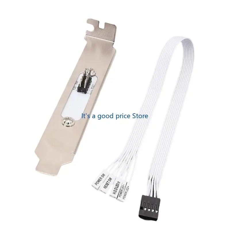 Case Metal PCIE Bracket With Power Reset Switches Cable Full Height Bezel