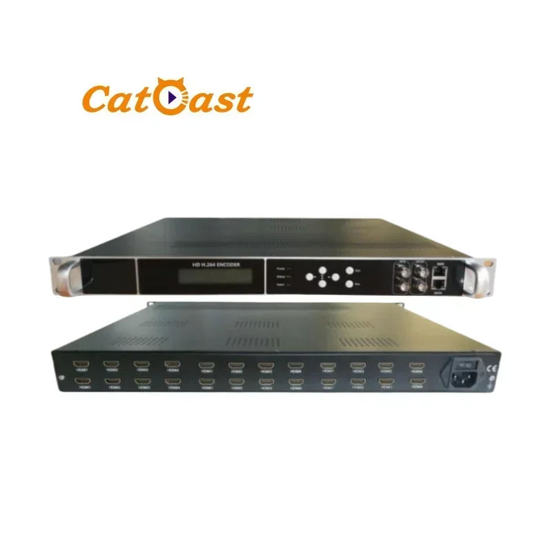 

Live Streaming 24 in 1 HD H.264 to ASI IP HD MI Encoder for Cable TV Broadcasting