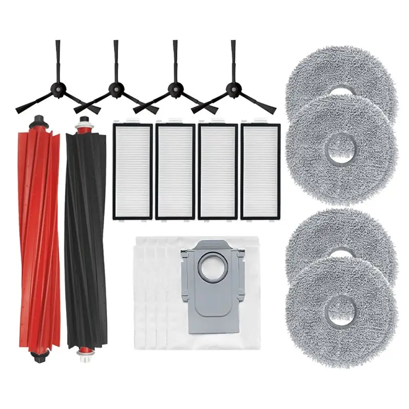

AA81-For Roborock Qrevo Slim Replacement Main Side Brush HEPA Filter Mop Pads Dust Bags Spare Parts Accessories