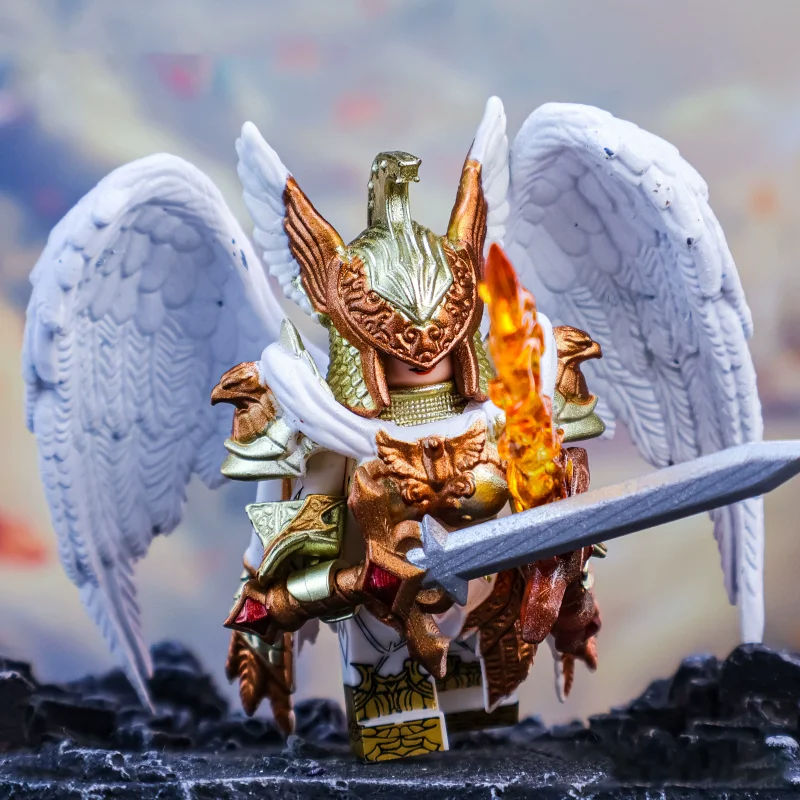 

Новые строительные блоки Uriel Archangel, собранная модель, мини-фигурки, оружие, аксессуары, развивающие игрушки, подарочная коллекция