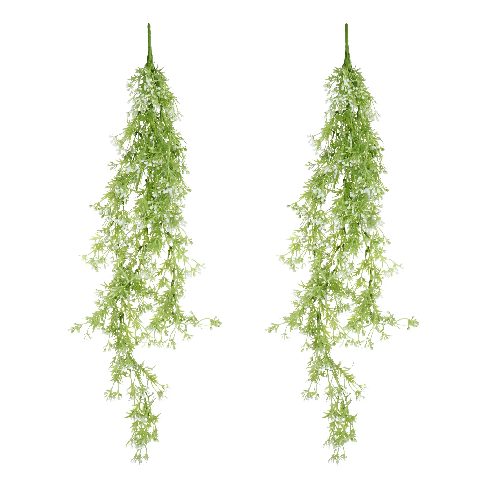 

2Pcs Artificial Greenery Fake Hanging Plants Wall Decor Imitation Flower Vines DIY Cuttable Home Garden Office Decoration